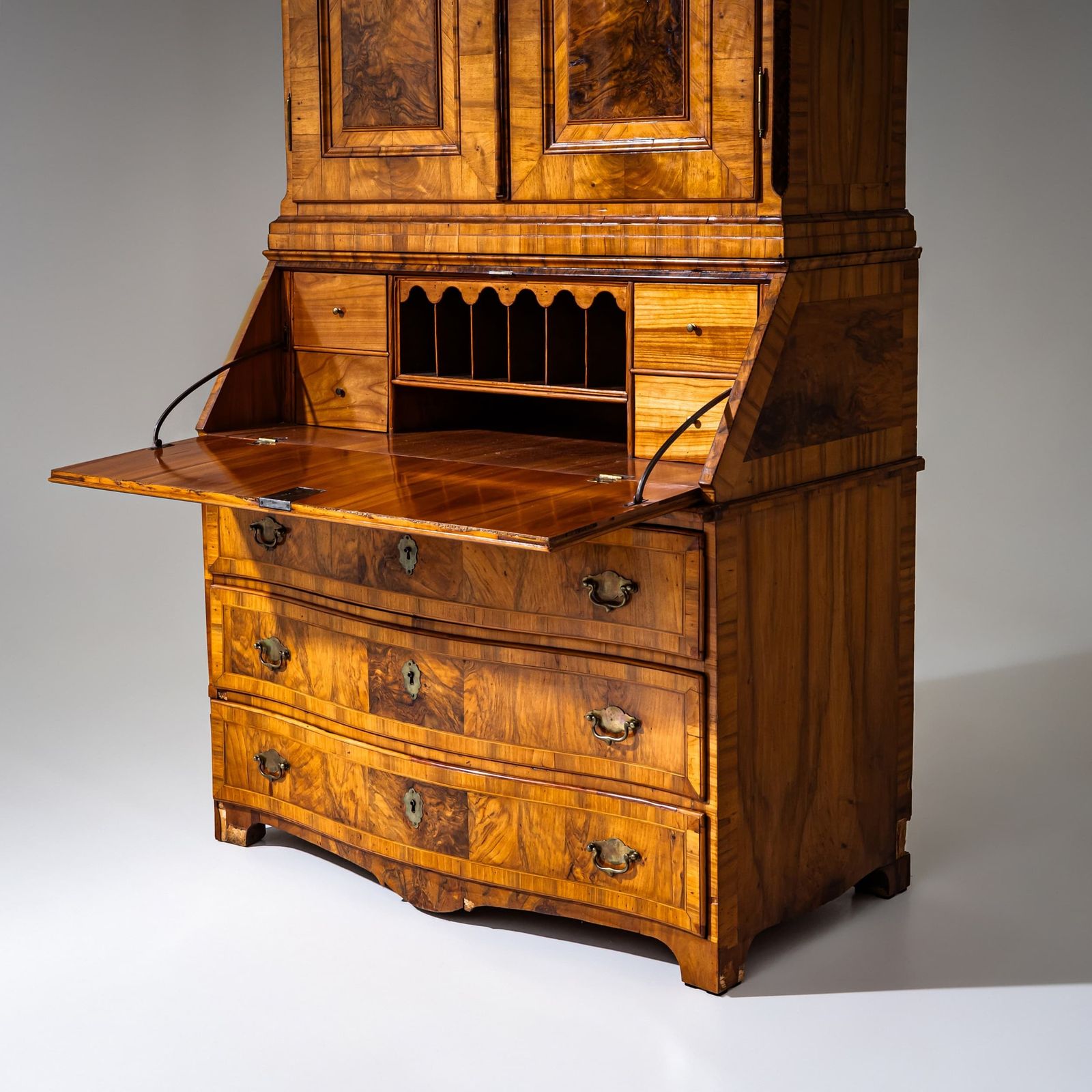 Baroque Secretary In Walnut, 18th/19th Century photo Furniture
