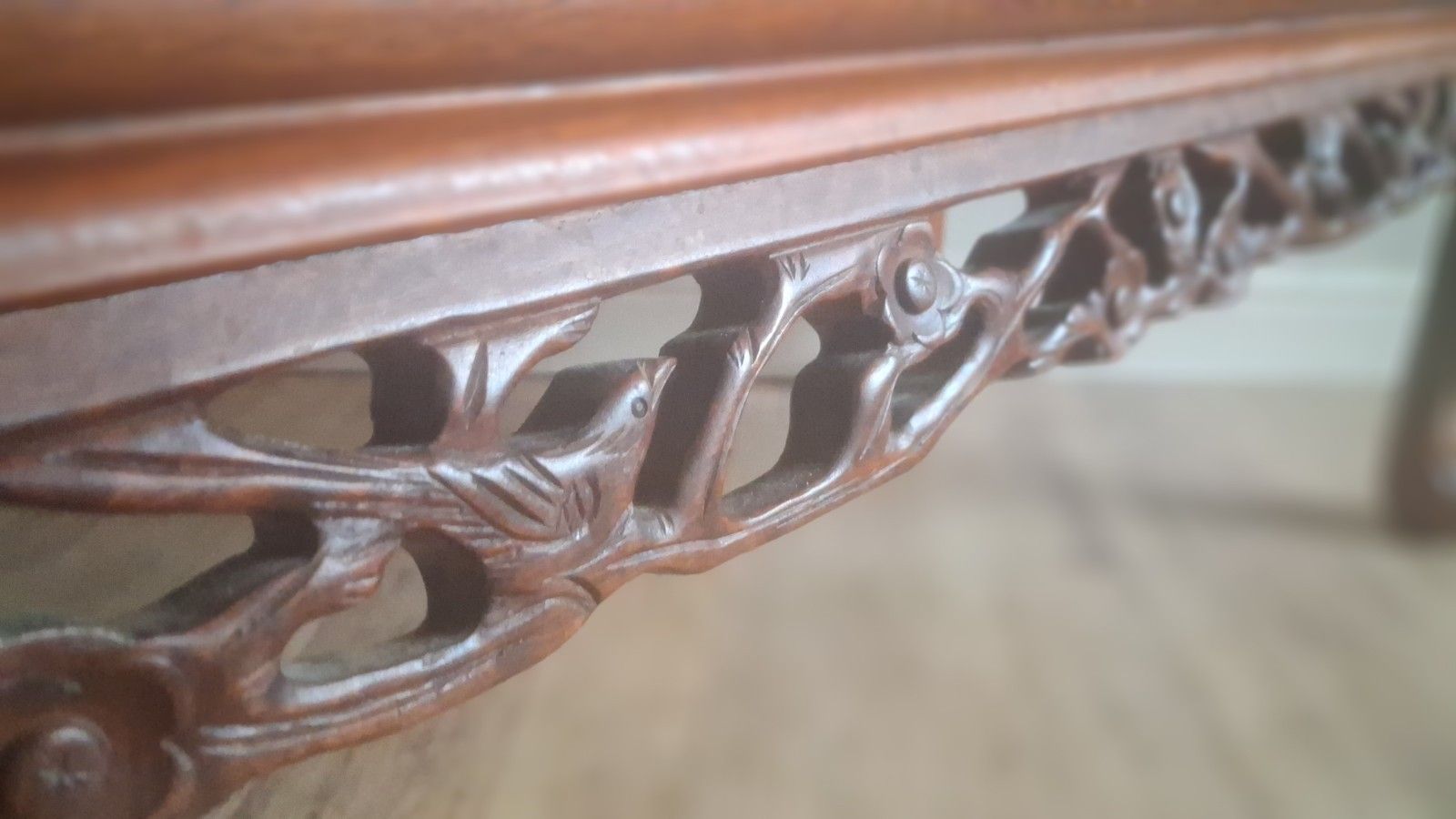 Outstanding Oriental Chinese Carved Rosewood Mid Century Drinks /Coffee Table photo 590.0