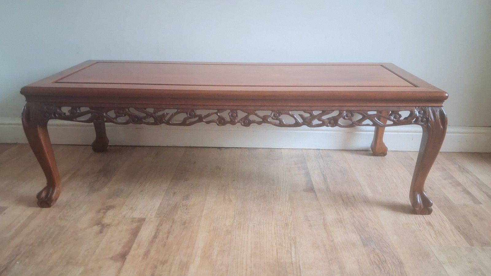 Outstanding Oriental Chinese Carved Rosewood Mid Century Drinks /Coffee Table photo buy