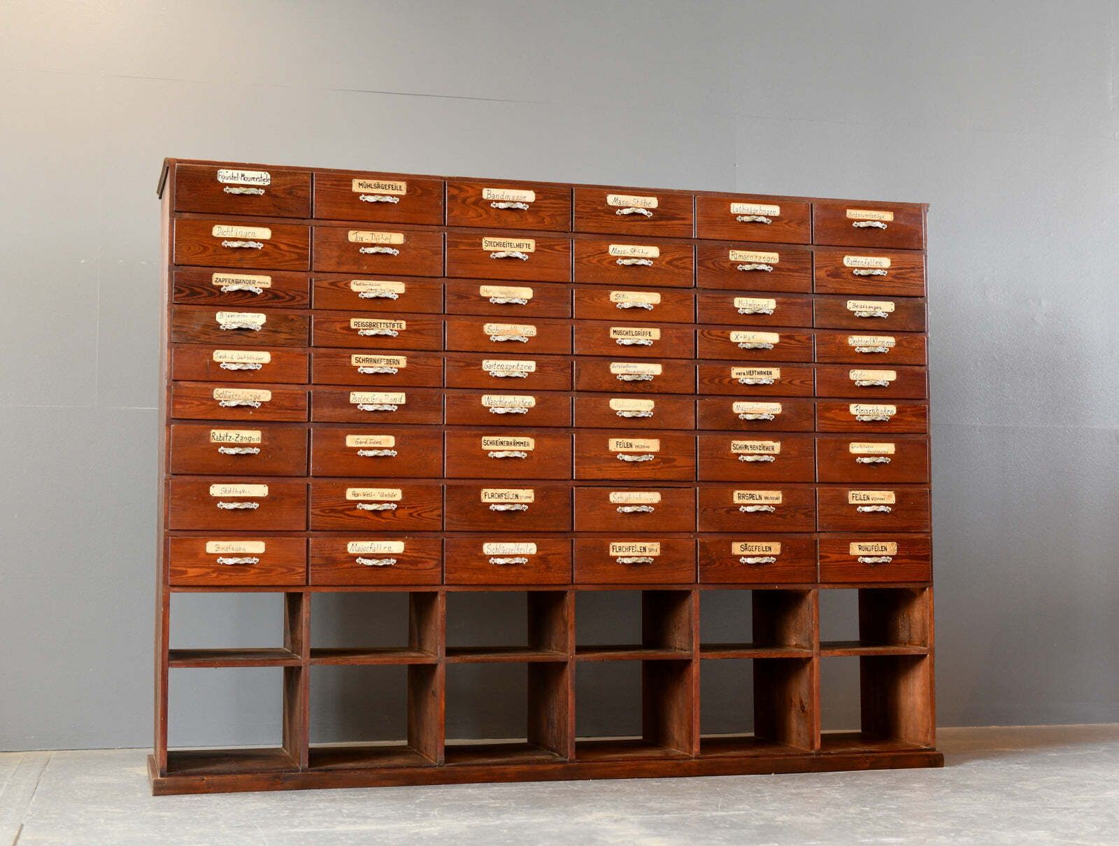Art Nouveau Ironmongers Drawers Circa 1910