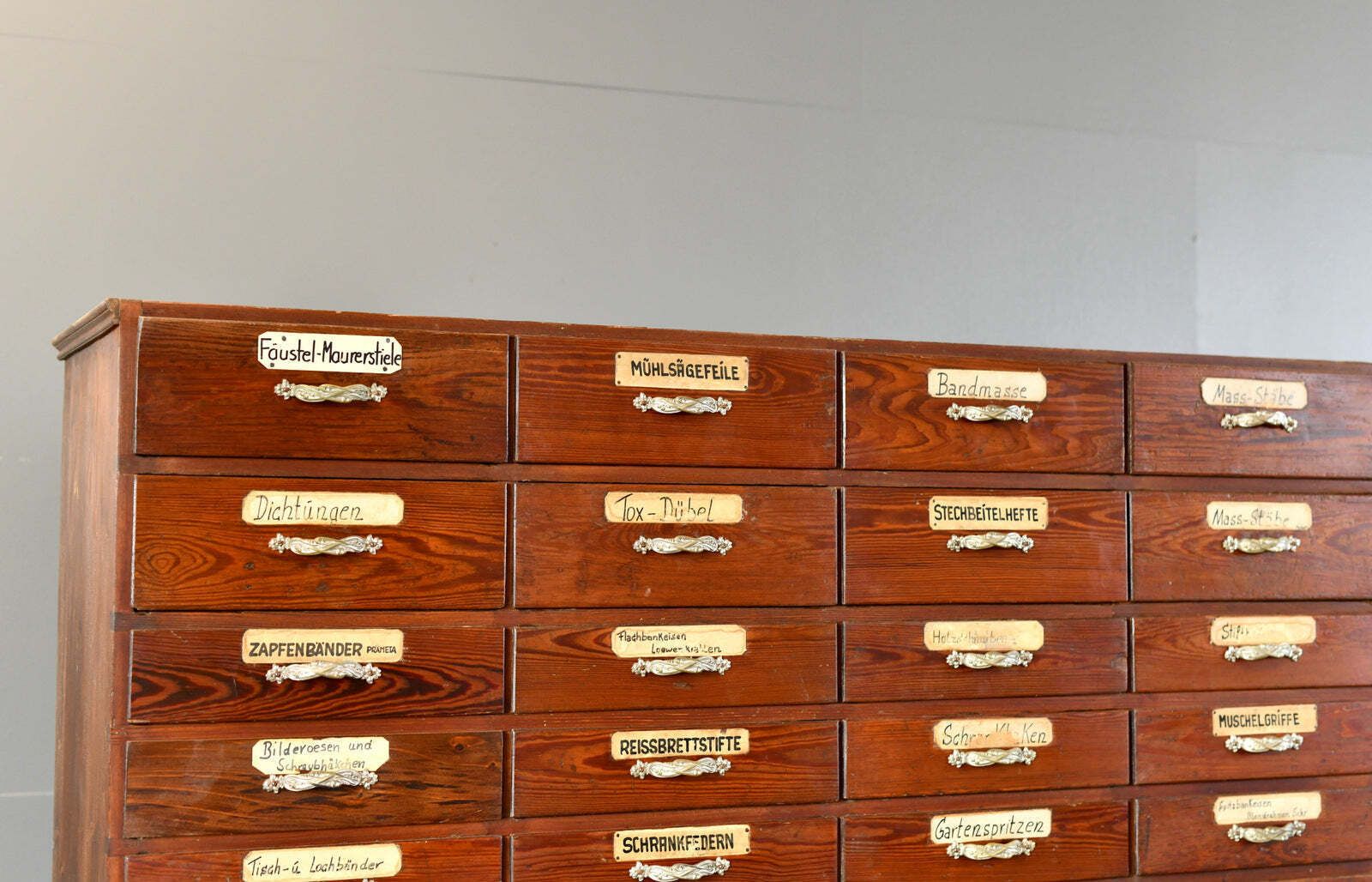Art Nouveau Ironmongers Drawers Circa 1910 photo furniture
