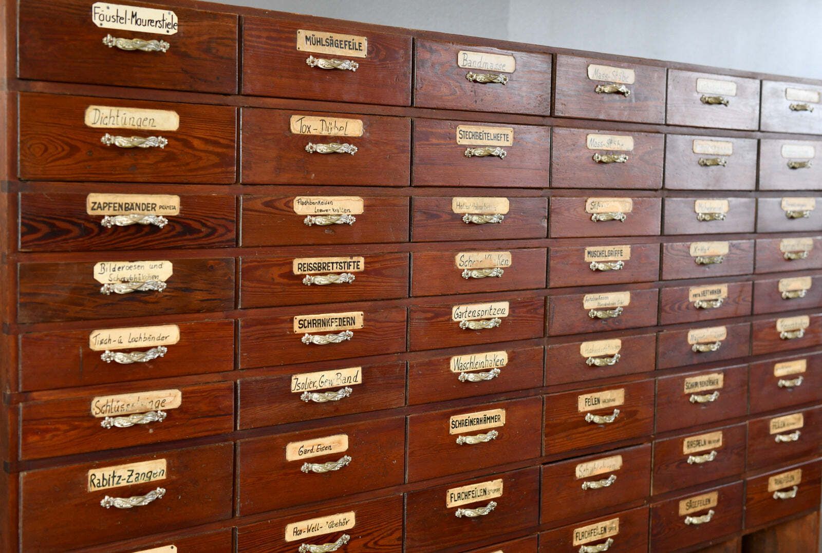 Art Nouveau Ironmongers Drawers Circa 1910 photo Furniture