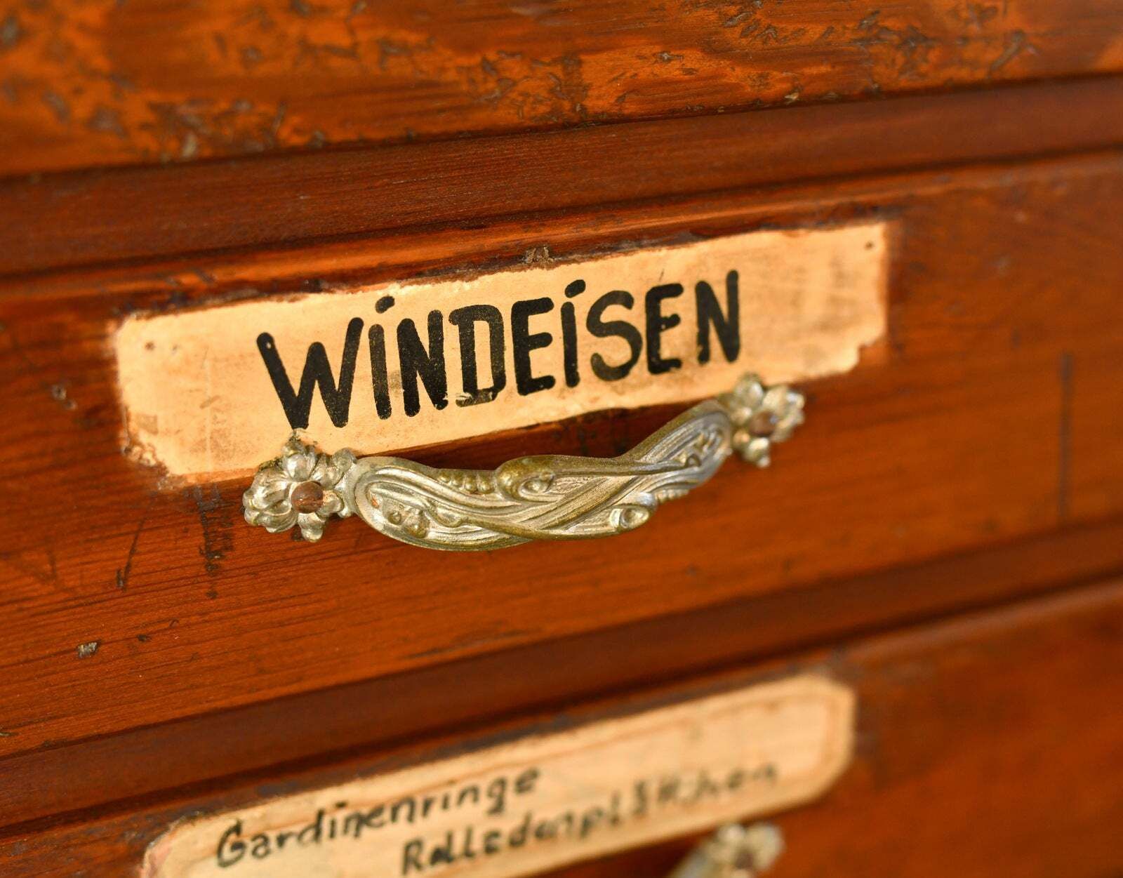 photo furniture Art Nouveau Ironmongers Drawers Circa 1910