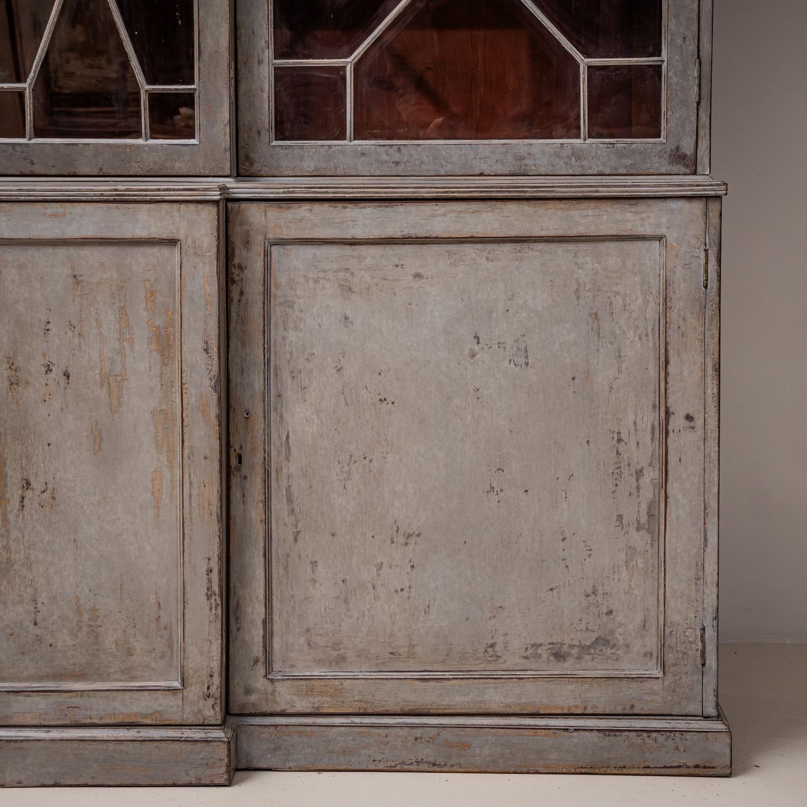 Large Chippendale Library Bookcase, England, Late 18th Century photo vintage