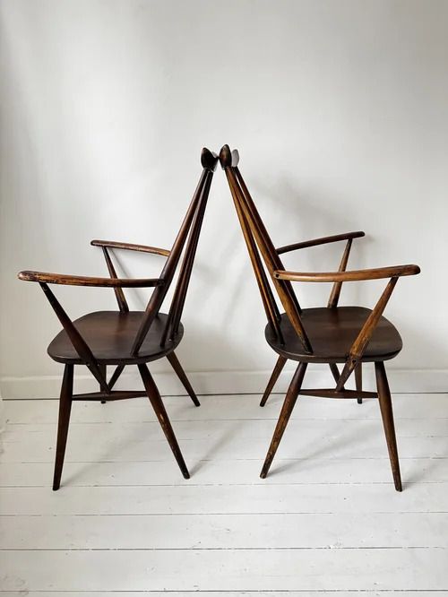 Vintage Ercol Blue Label 50s Goldsmith Chair photo Furniture