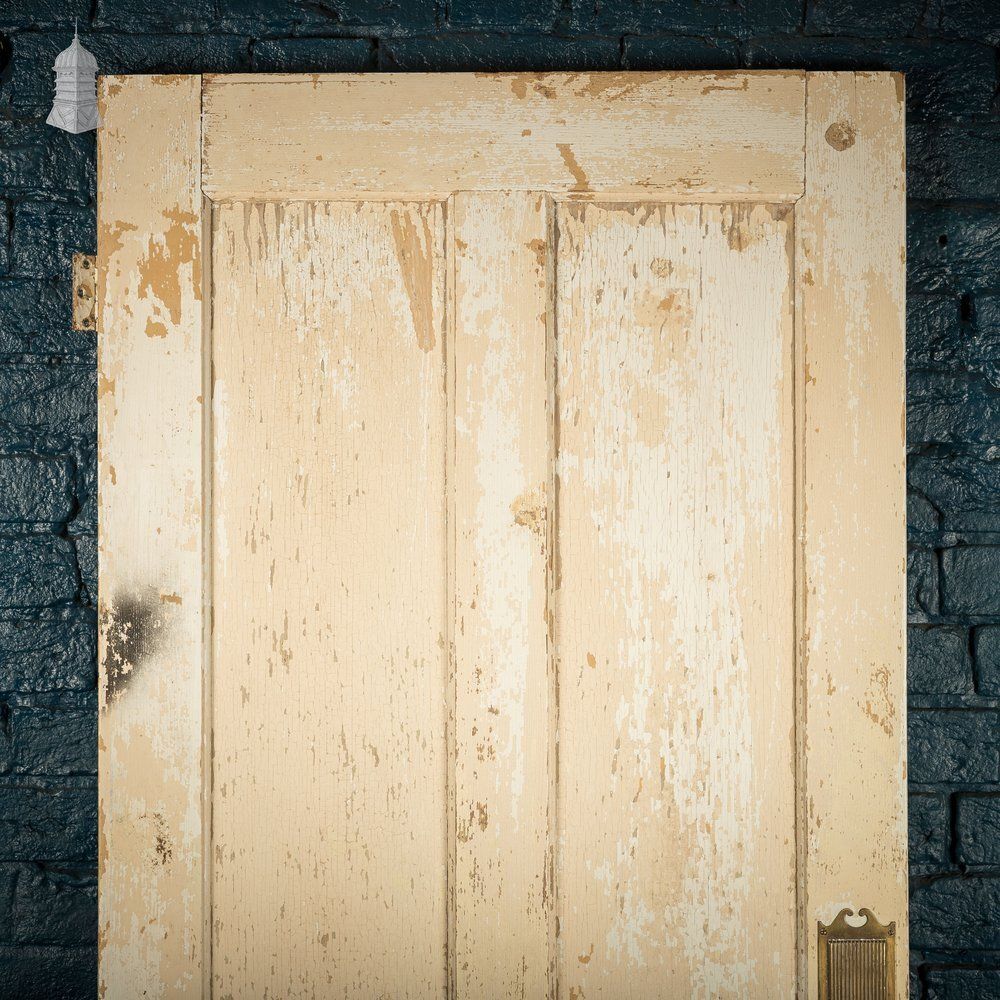 Moulded Panel Door, 4 Panel, Distressed Paint photo furniture