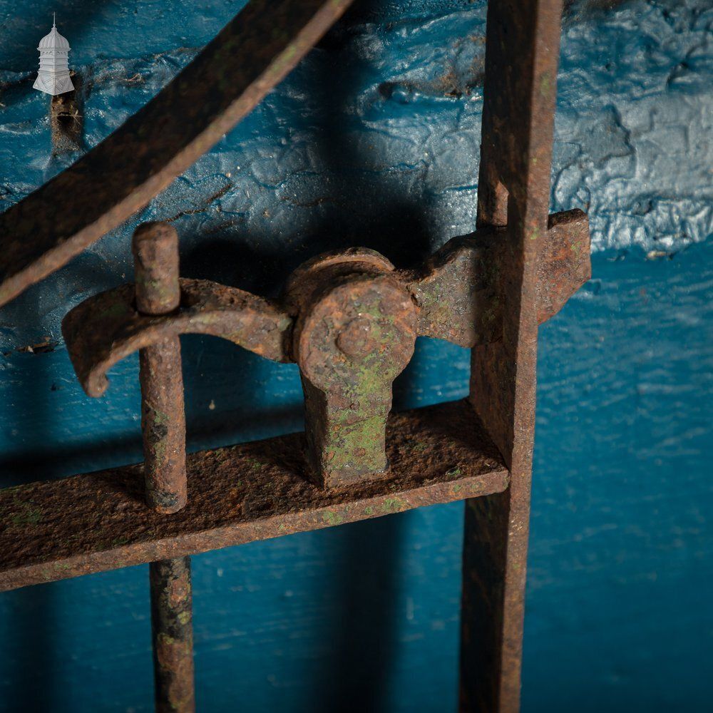 photo for sale Scrollwork Garden Gate, 19th C Wrought Iron Gate