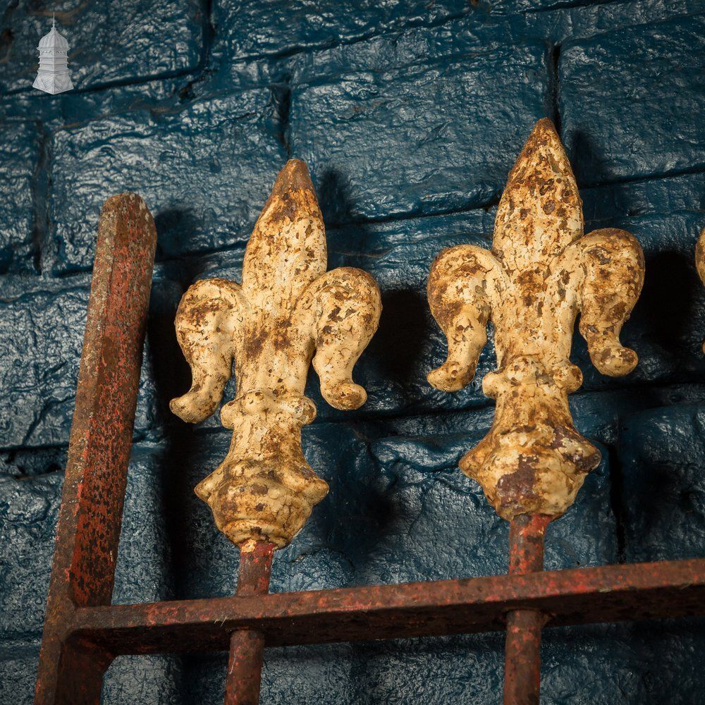 Iron Gate With Decorative Finials photo buy