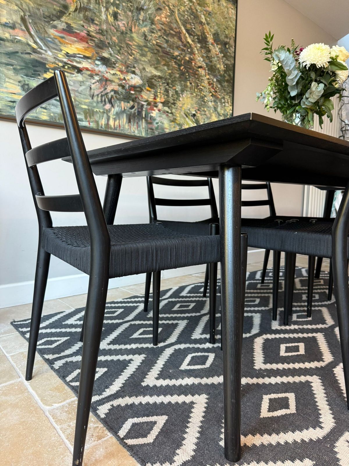 Beautiful Designer Table (&Tradition Sk5) & West Elm 6 Chairs (Holland Dining) Set Rrp £3800 photo vinterior