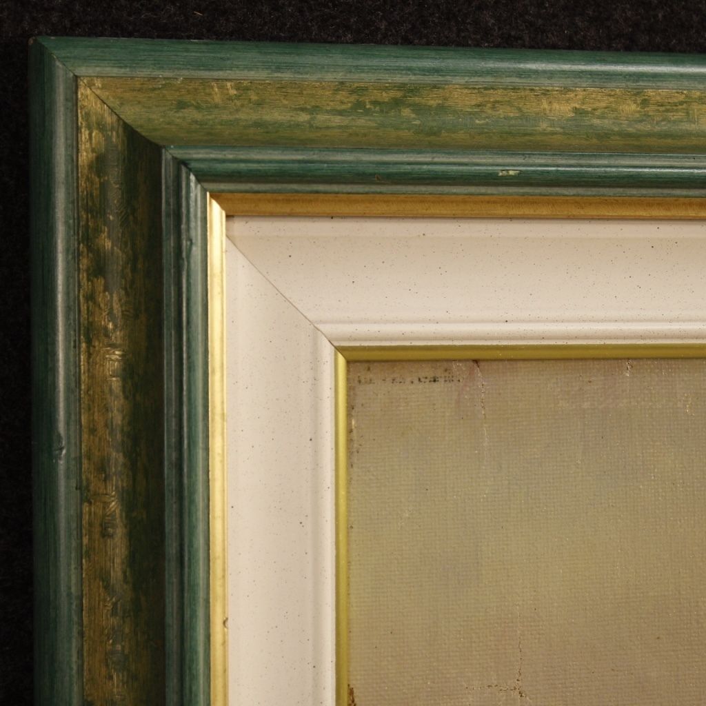 photo furniture Antique Landscape Signed G. Mariani From 19th Century