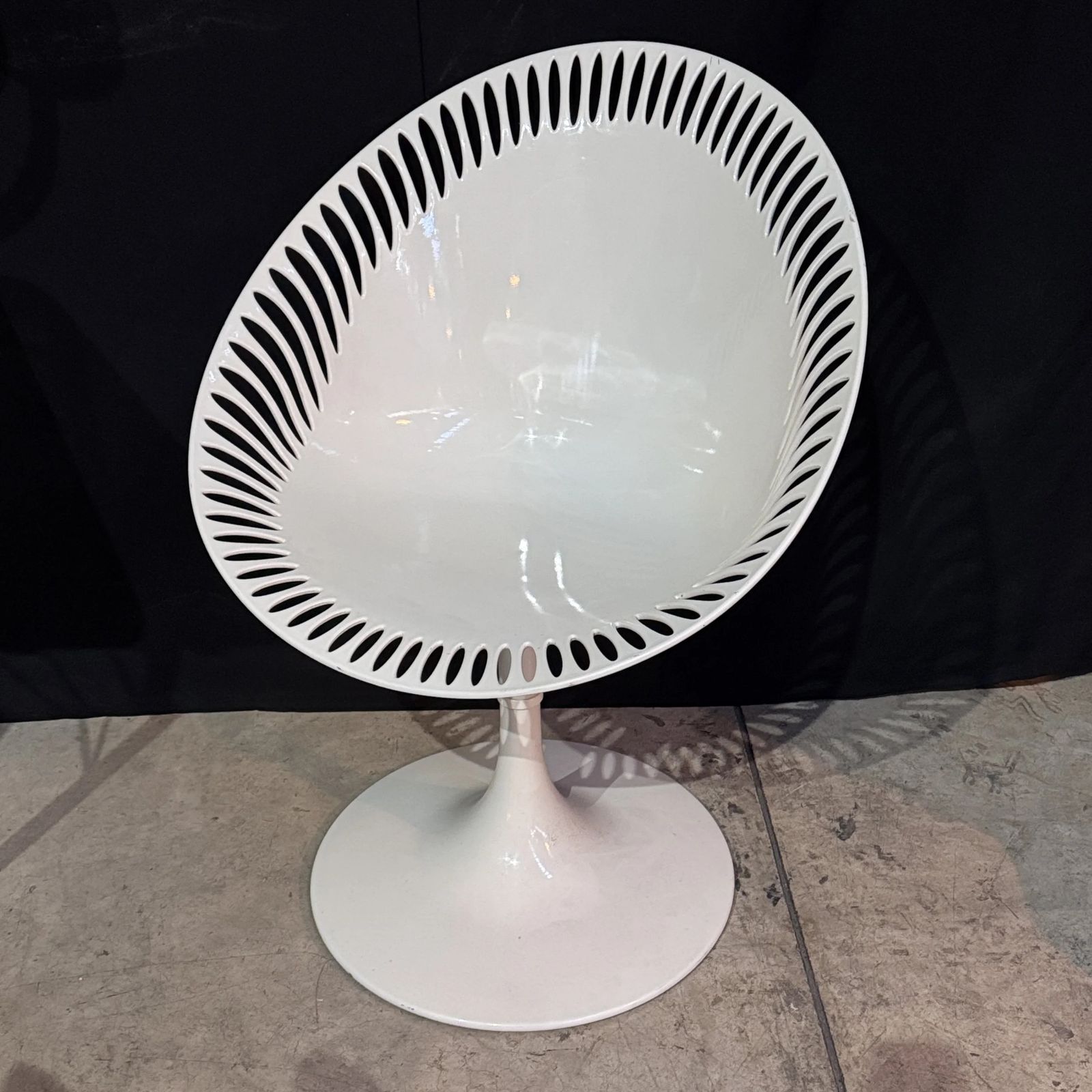 70s Space Age Swivel Satellite Tulip Base Chair After Marcello Ziliani For Casprini photo vintage