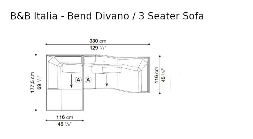 B&B Italia Bend Sofa photo Furniture