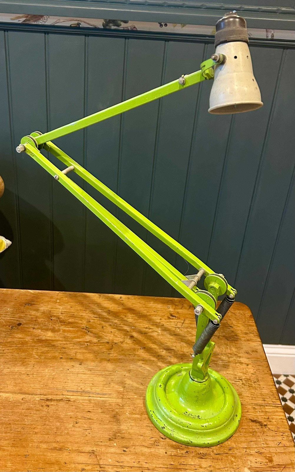 Wwii Raf Air Ministry Herbert Terry 5c/1079 Navigators Desk Industrial Vintage Lamp Retro Anglepoise Antique Light Lighting photo vintage