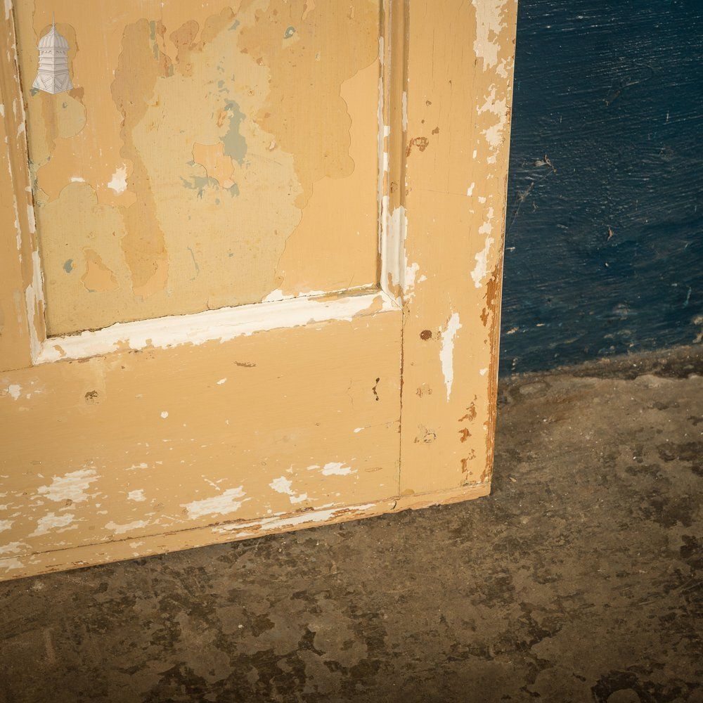 Moulded Panel Door, 6 Panels, Distressed Cream Paint photo buy