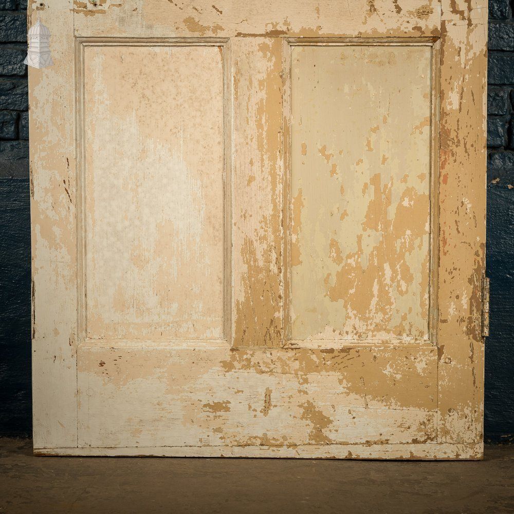 317.0 Moulded Panel Door, 6 Panels, Distressed Cream Paint photo