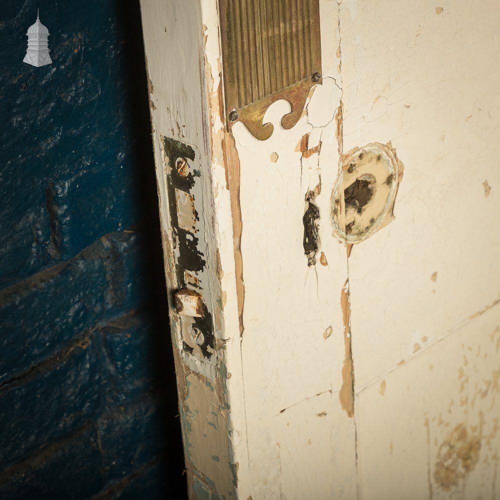 photo buy 6 Panel Door, Moulded Panels With Distressed Green Paint