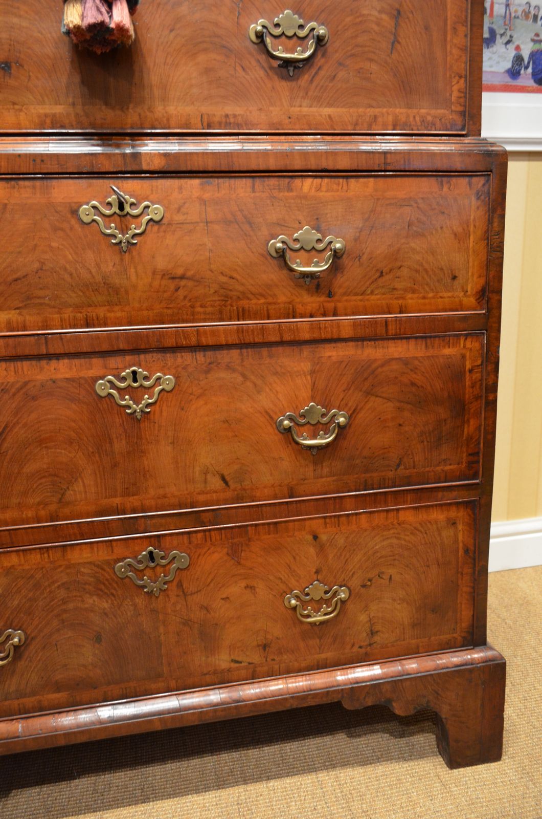 Beautiful George I Walnut Chest On Chest photo for sale