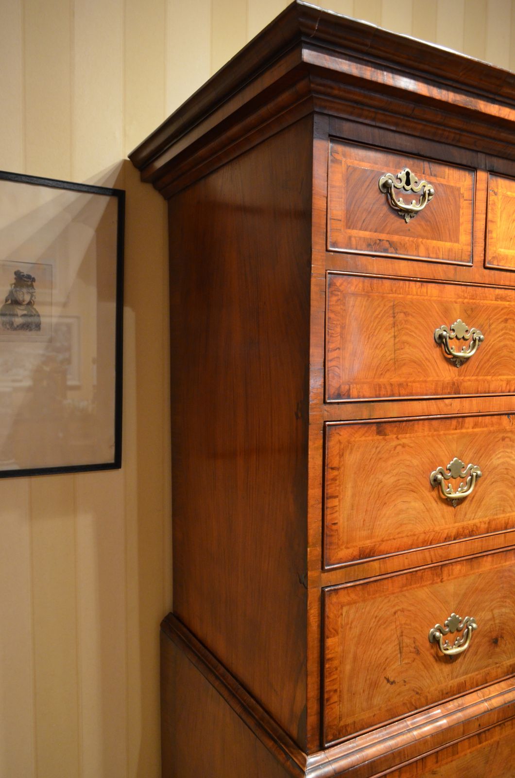 photo furniture Beautiful George I Walnut Chest On Chest