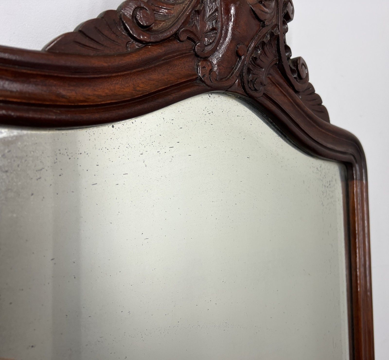 Antique French Style Carved Walnut Wall Mirror Home Decor Wall Frame Lot 4573 photo 199.0