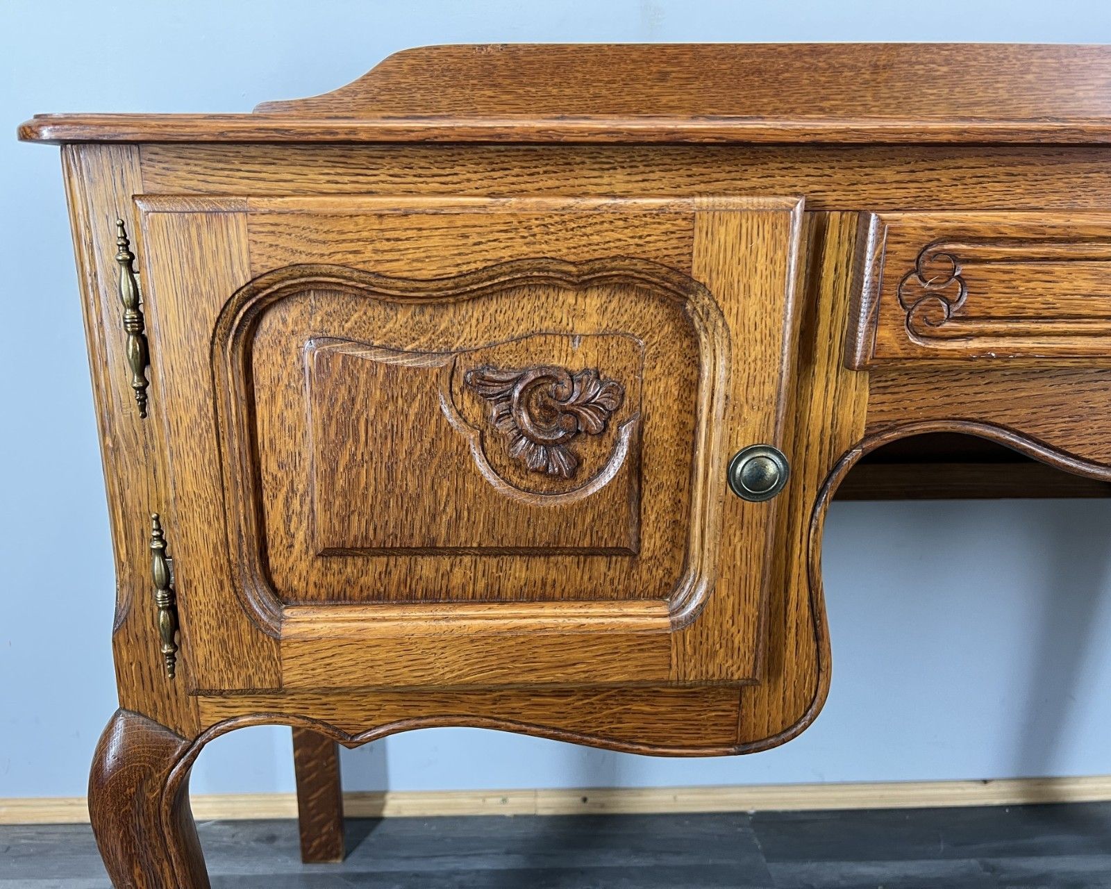 Cabinet Vintage French Louis XIV Oak Sideboard With Carved Cupboard Lot 4569 photo buy