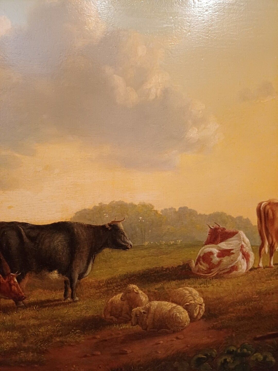 Eugene Verboeckhoven (1798   1881) Landscape With Animals Oil On Canvas photo furniture