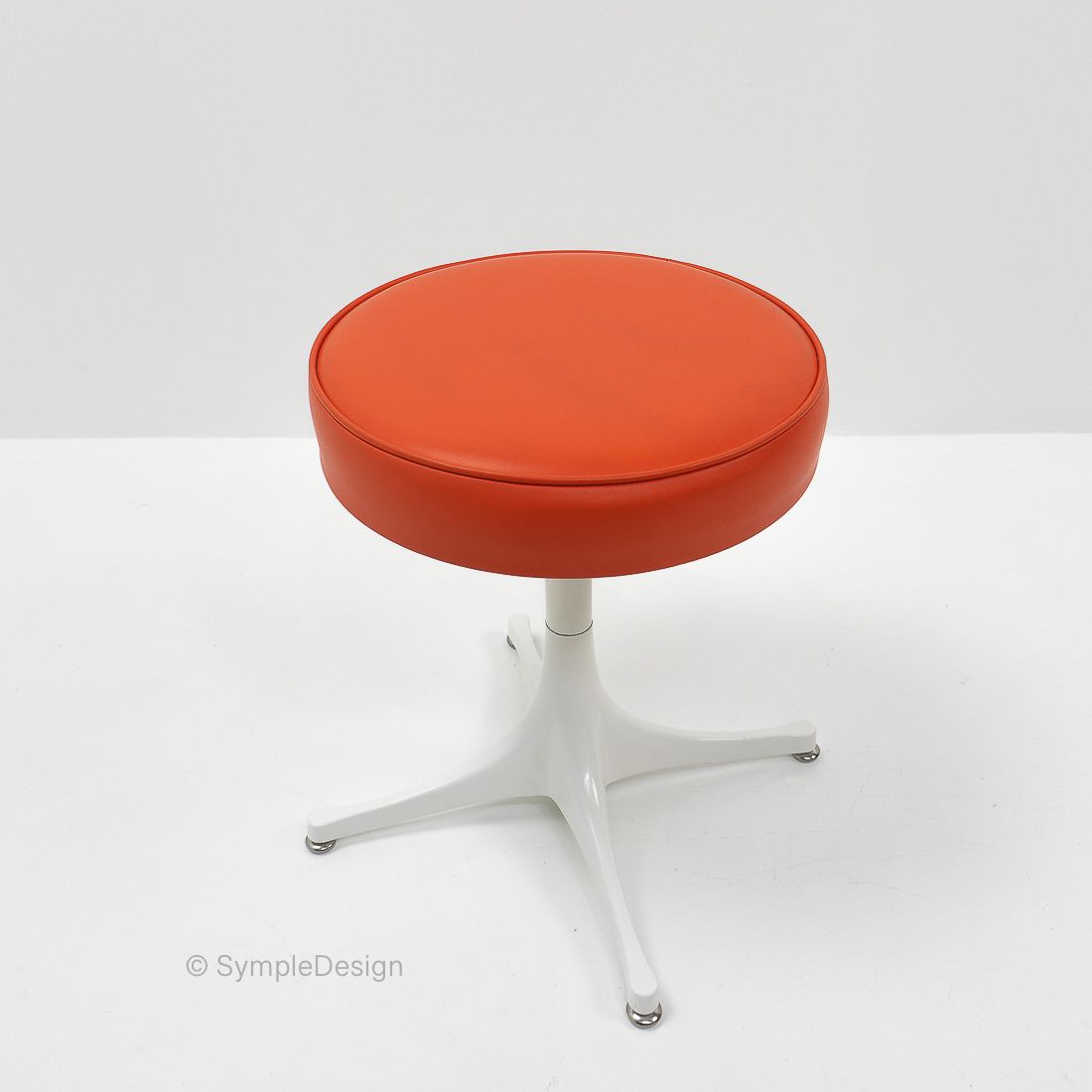 George Nelson Swivel Pedestal Stool For Herman Miller, 1970s (1) photo for sale