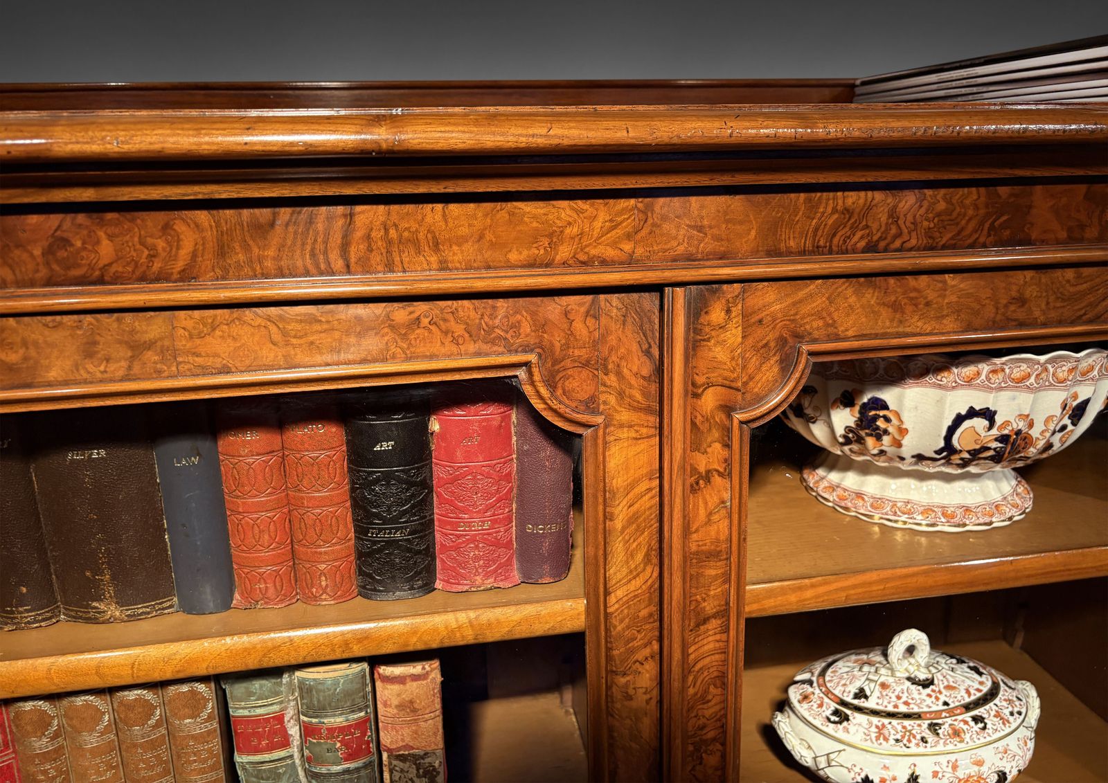 Pair Of Vicotorian Walnut Bookcases photo vinterior