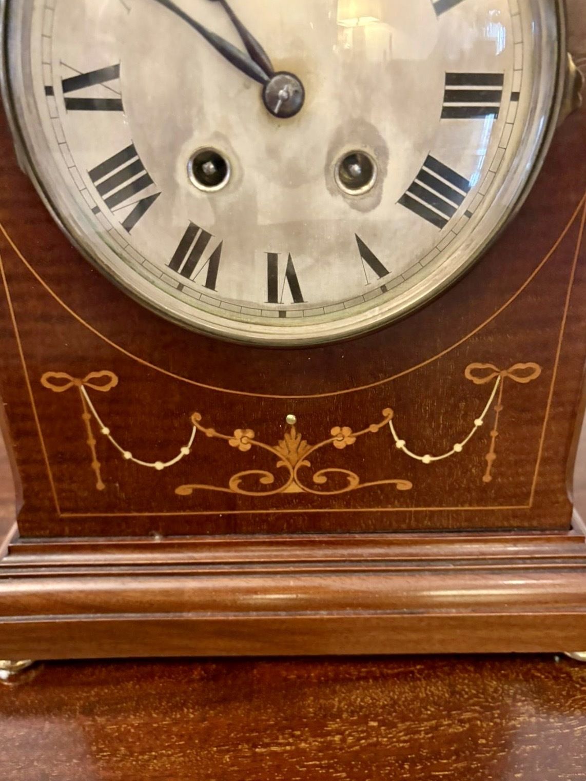 Antique Quality Mahogany Striking Mantel Clock photo buy