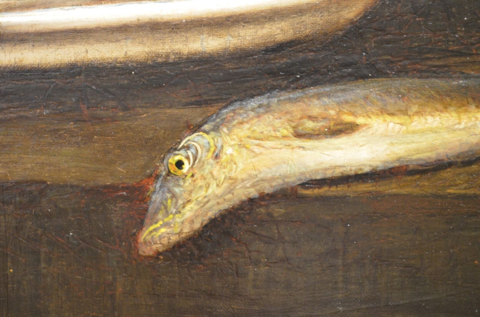19thc Oil Of Cat And Fish Attributed To Horatio Henry Couldery photo 3950.0