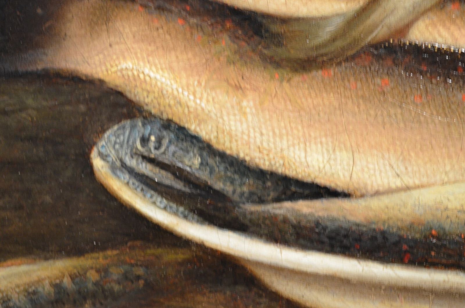 19thc Oil Of Cat And Fish Attributed To Horatio Henry Couldery photo buy