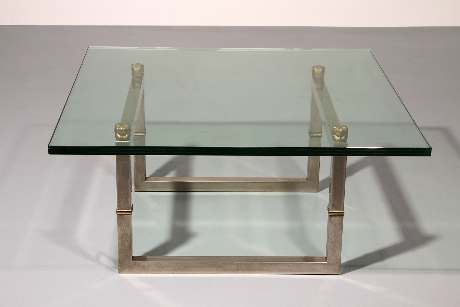 Peter Ghyczy Glass Coffee Table With Stainless Steel Frame Biri T29 photo furniture