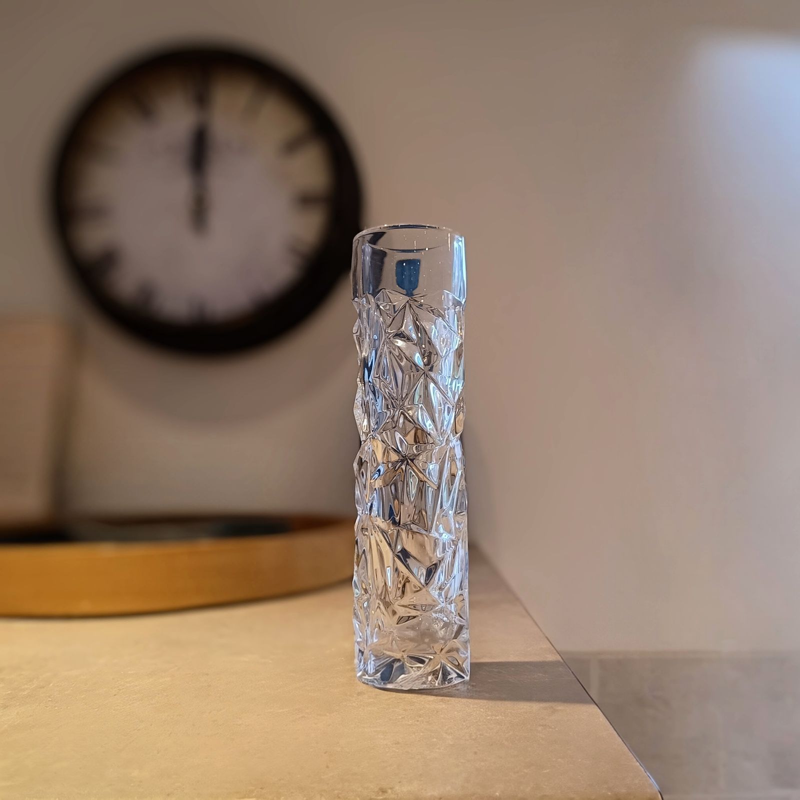 photo furniture Tiffany & Co Crystal Glass Modernist Vase "Cut Rock" 1990s