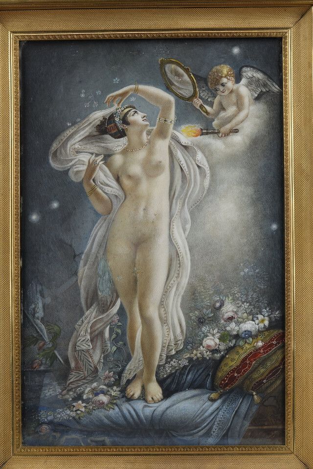 Representation Of Danaë, After A Painting By Anne Louis Girodet Trioson photo for sale