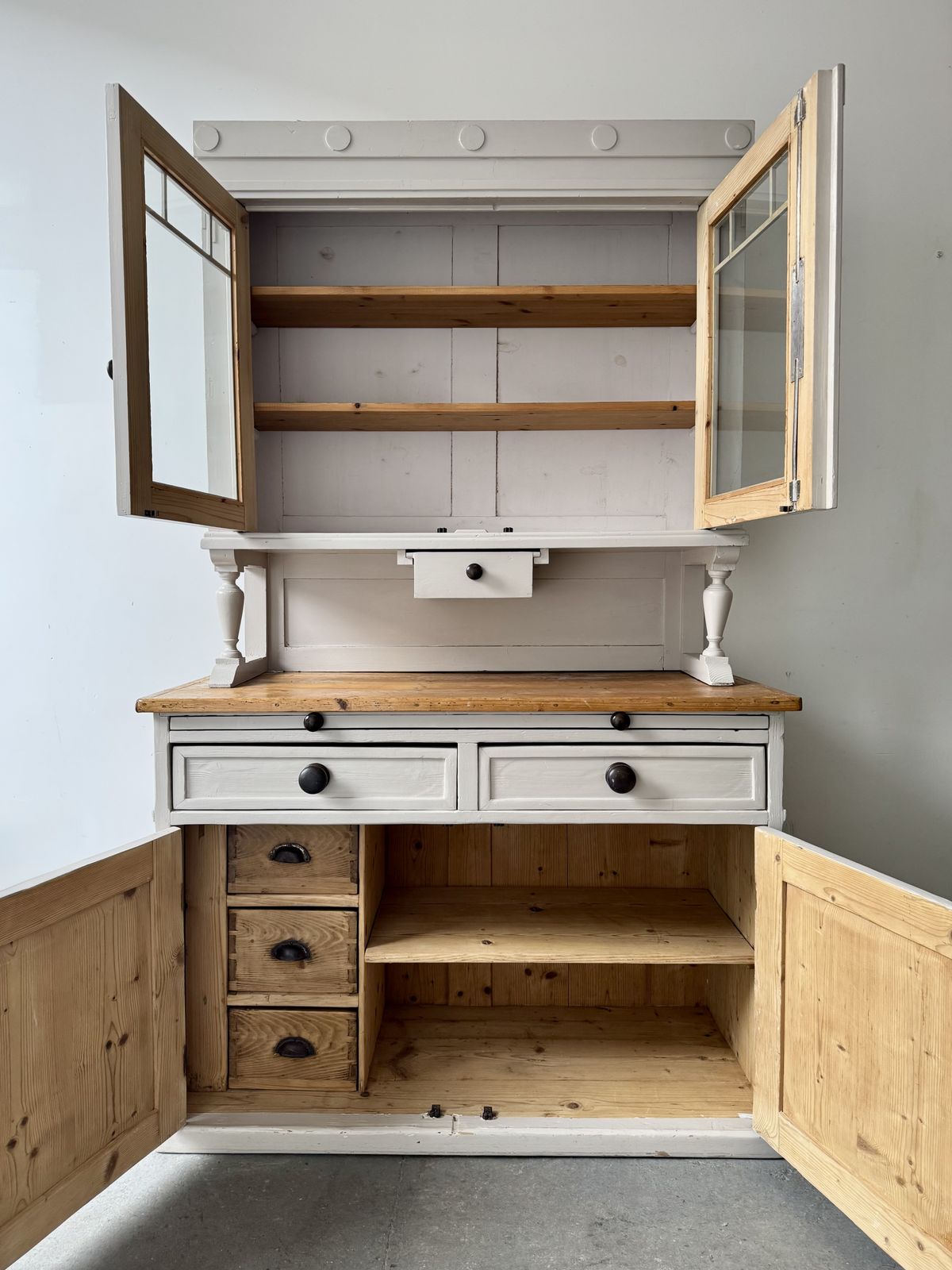 Antique Kitchen Dresser Cabinet photo 70.0