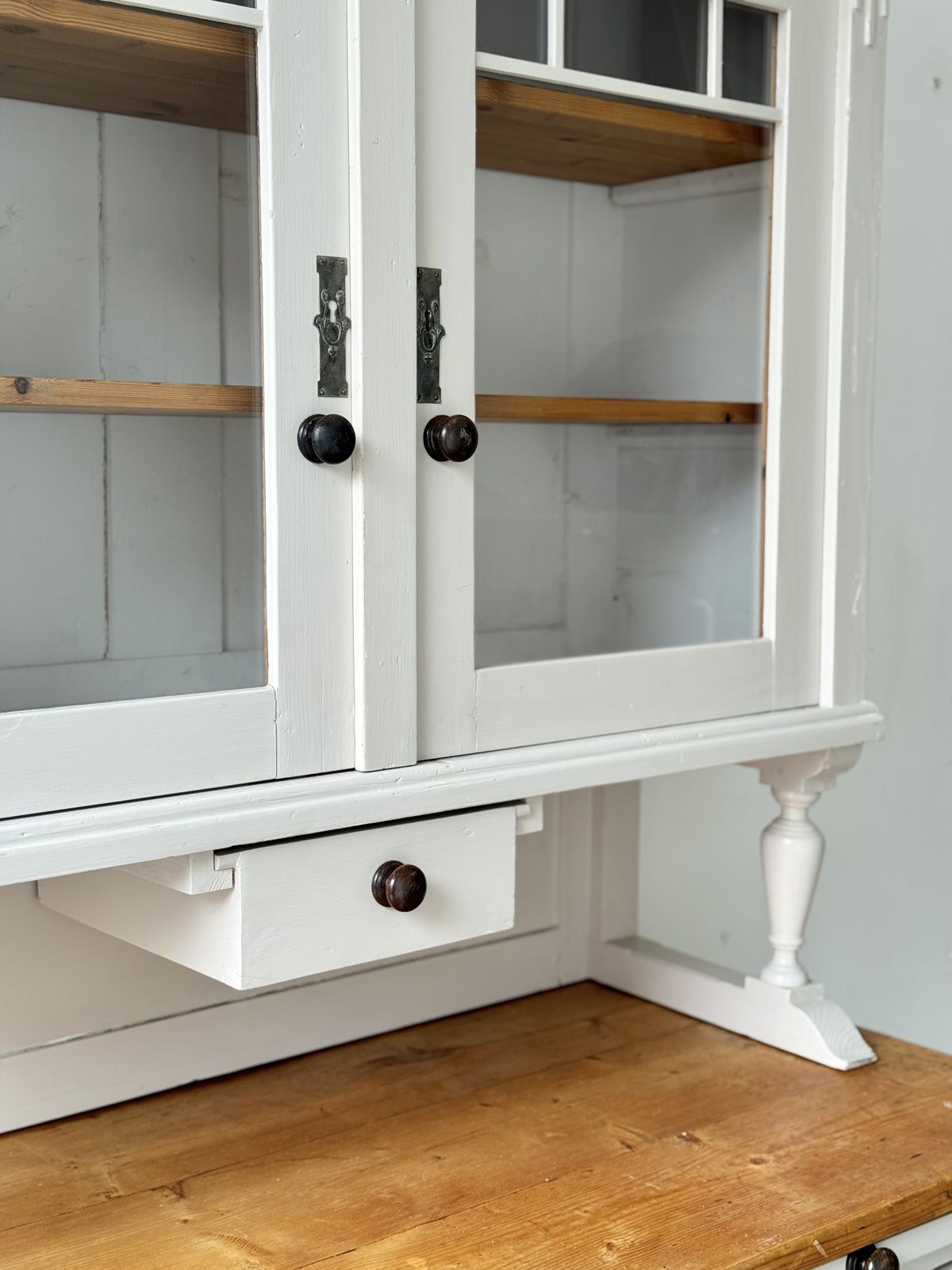 Furniture Antique Kitchen Dresser Cabinet photo