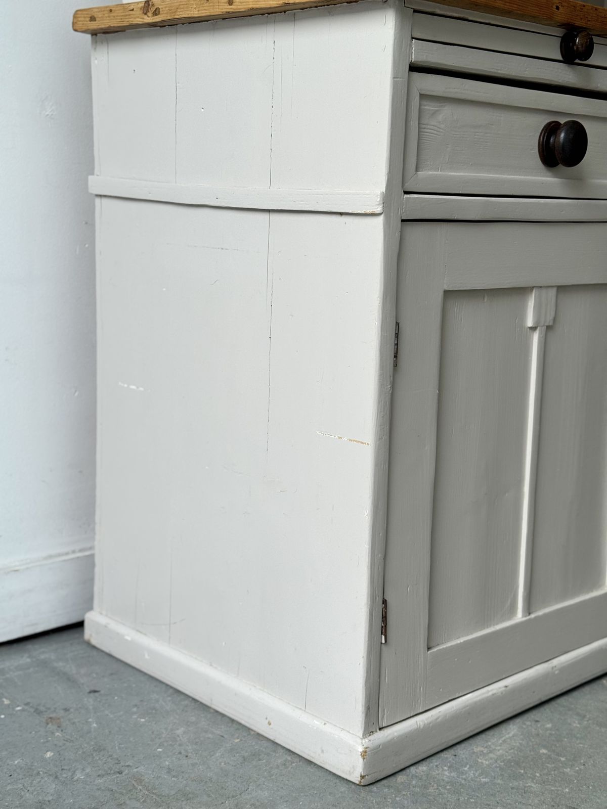 70.0 Antique Kitchen Dresser Cabinet photo