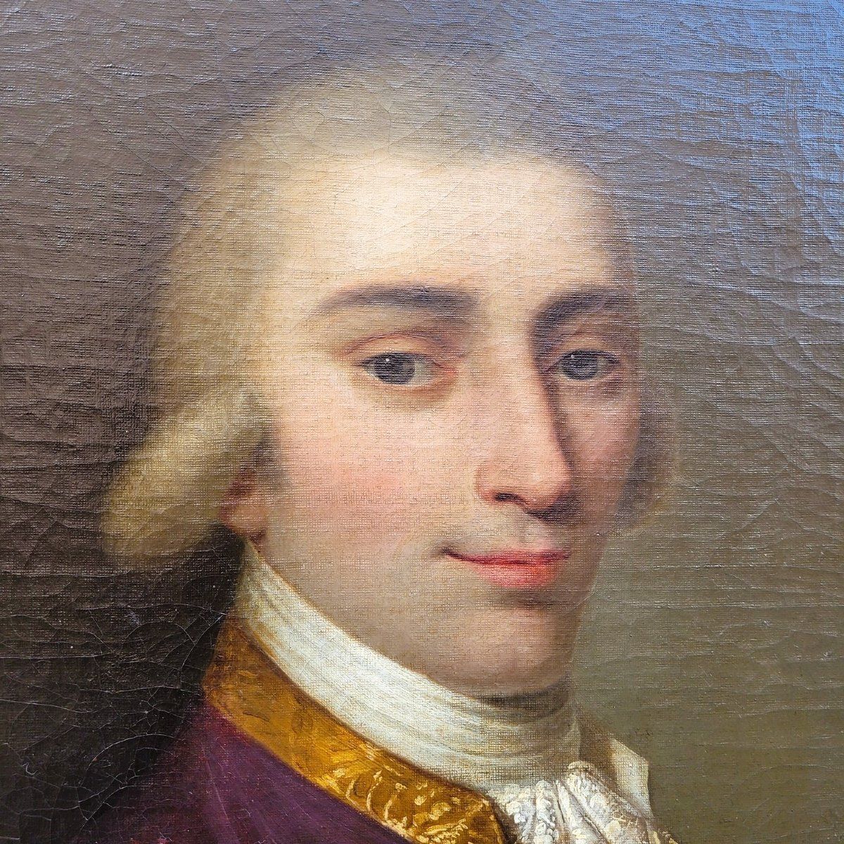 Framed Portrait Of A Gentleman With Letters, 18th Century photo furniture