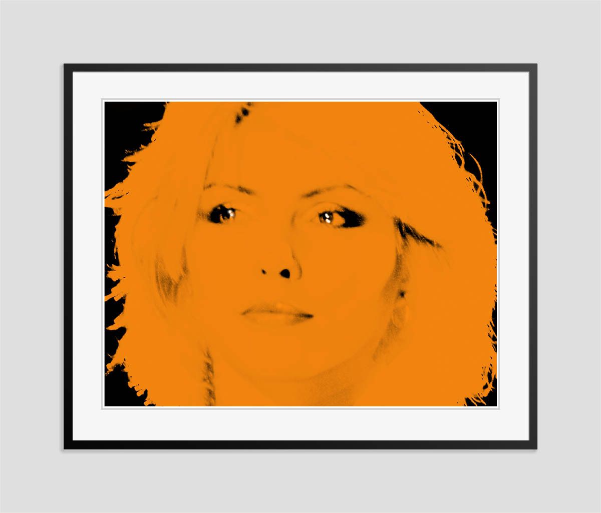 Batik 'Blondie Orange' Signed Limited Edition Print Framed In Black photo furniture