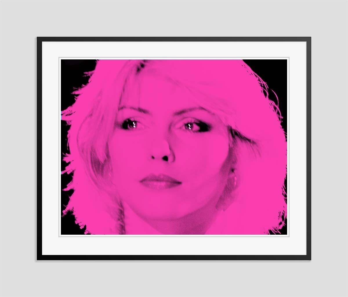 Batik 'Blondie Pink' Signed Limited Edition Print Framed In Black photo furniture