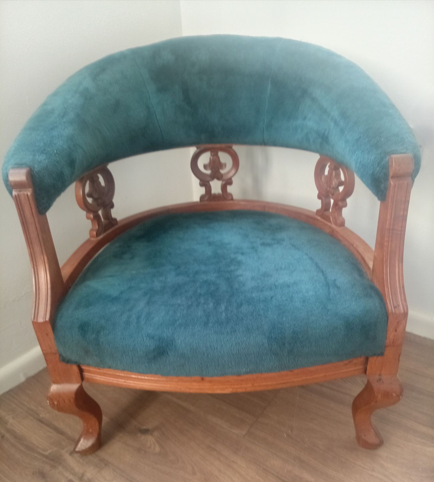 Tub Chair. Nursing Chair (Or Occasional Chair). Reupholstered Approximately 45 Years Ago.