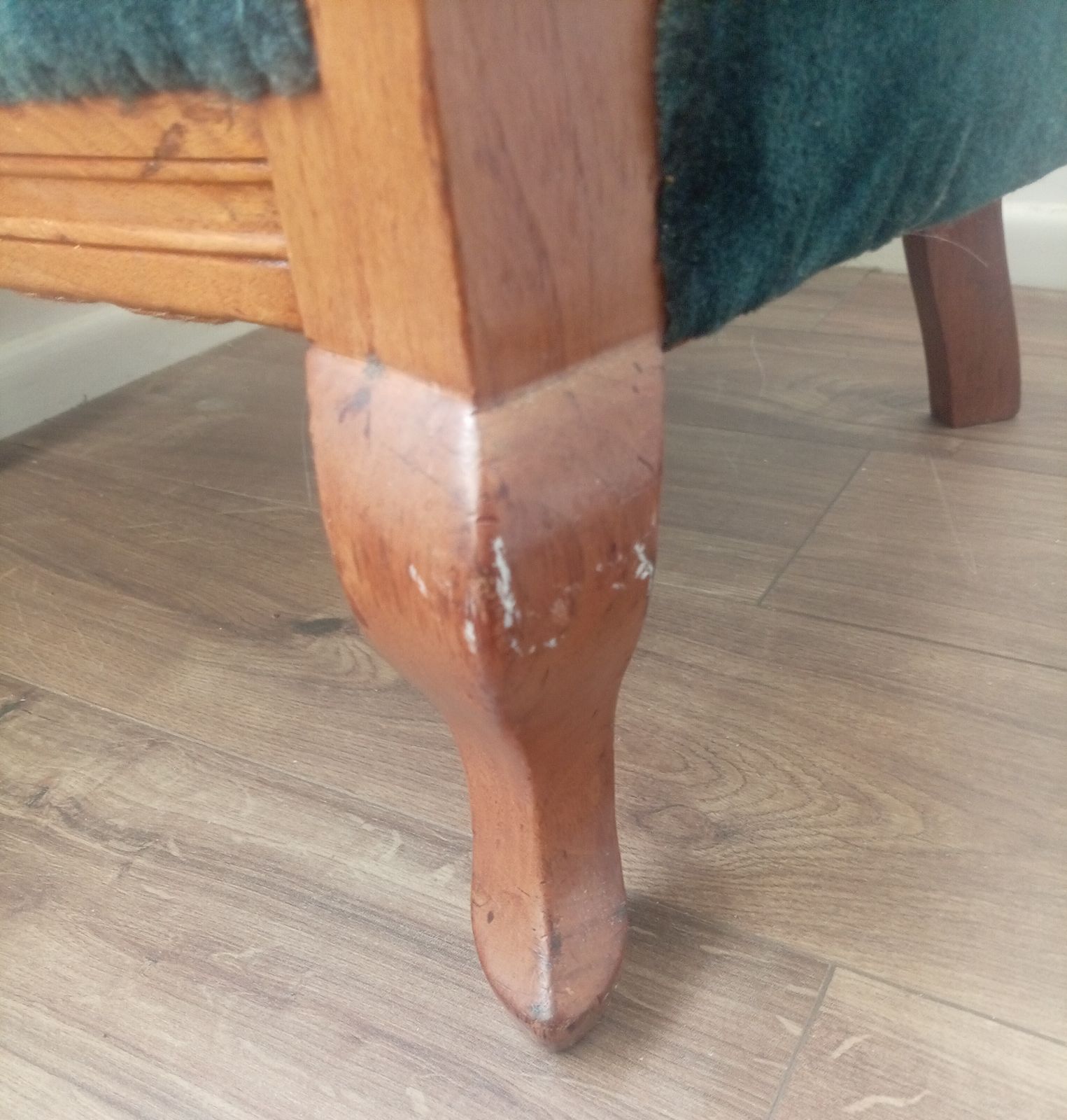 Tub Chair. Nursing Chair (Or Occasional Chair). Reupholstered Approximately 45 Years Ago. photo vinterior