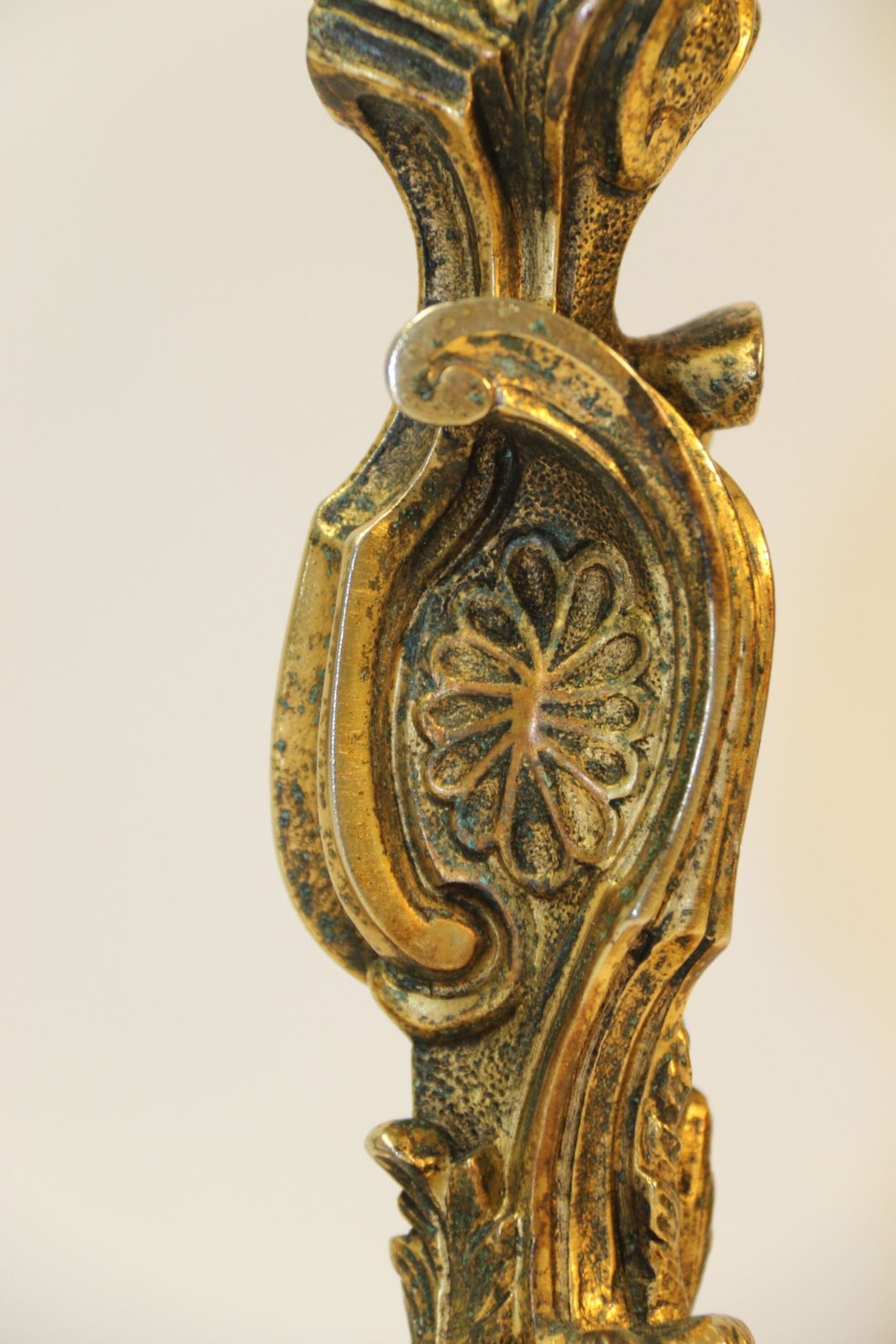 A Rare Pair Of 18th Century French Gilt Bronze Candlesticks photo 550.0