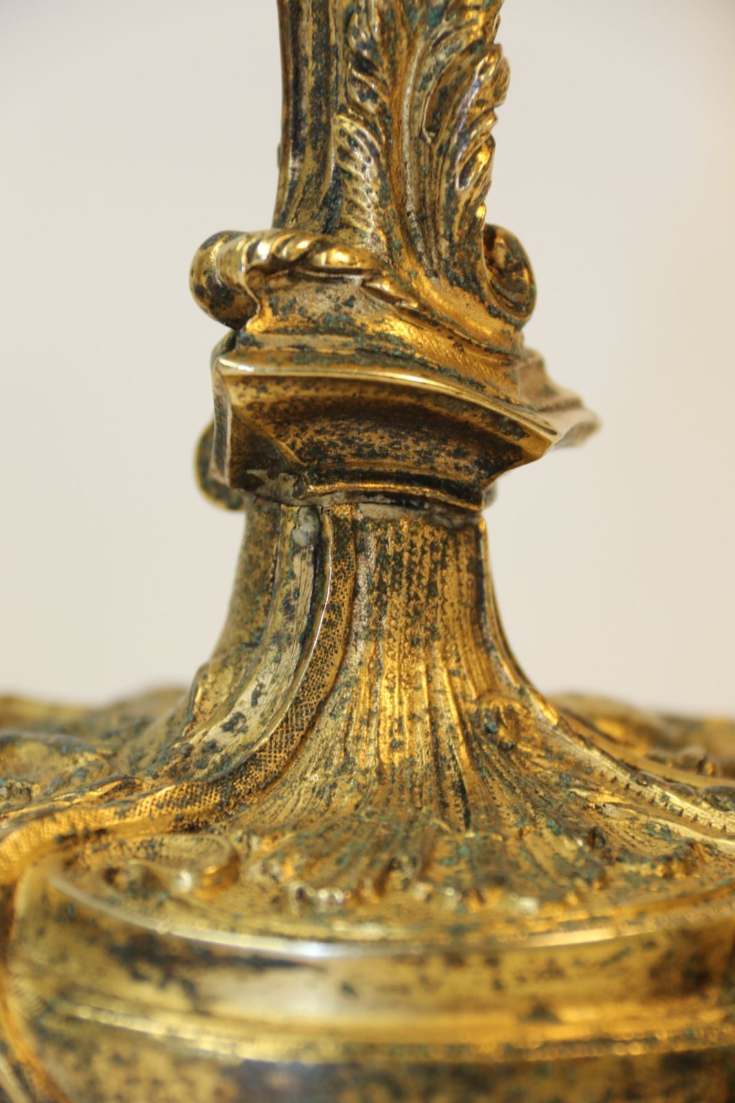 A Rare Pair Of 18th Century French Gilt Bronze Candlesticks photo buy