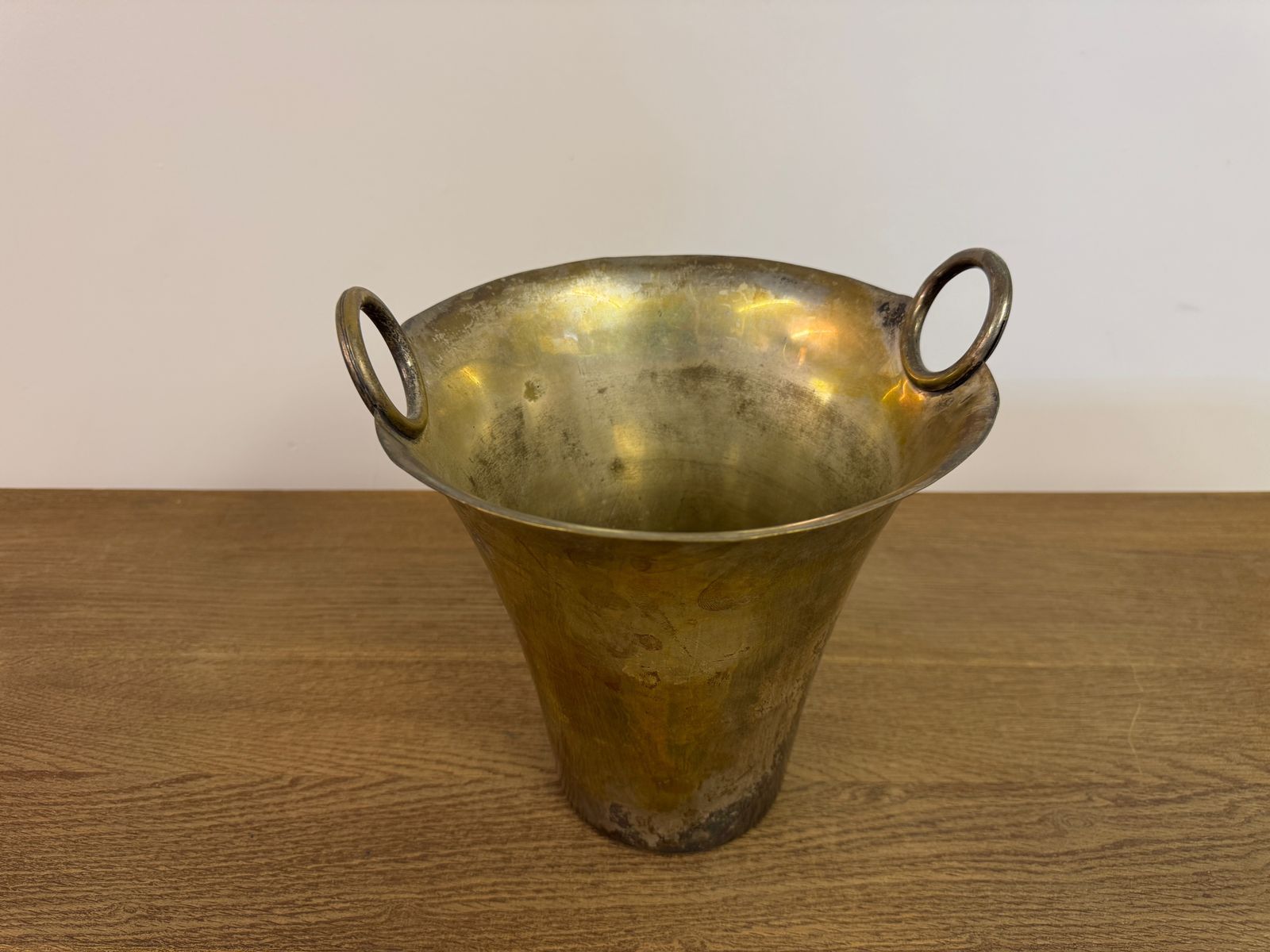 Vintage Metal Champagne Ice Bucket Or Cooler photo vintage