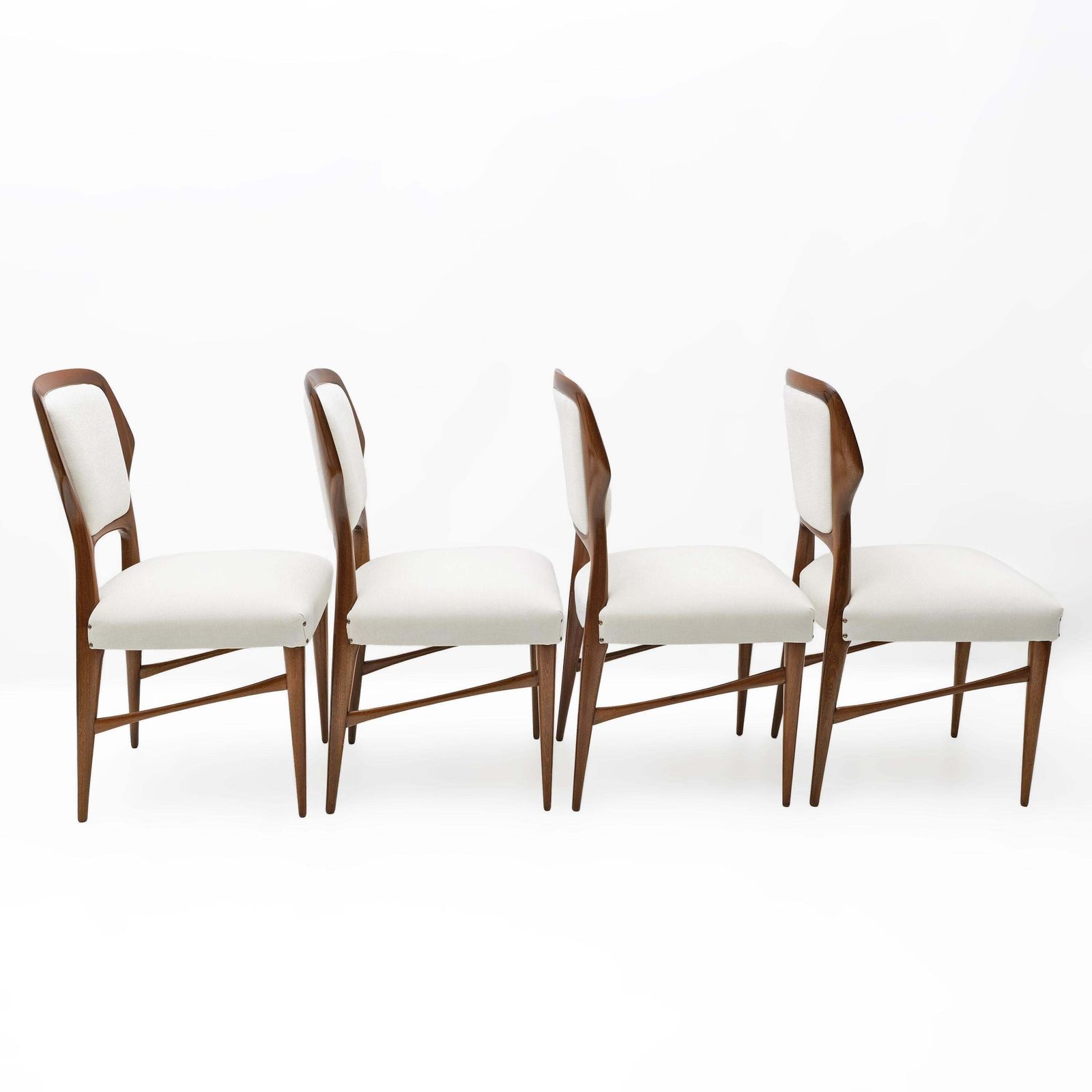 Vittorio Dassi Mid Century Modern Italian Dinning Chairs, 1950s, Set Of Four photo Furniture