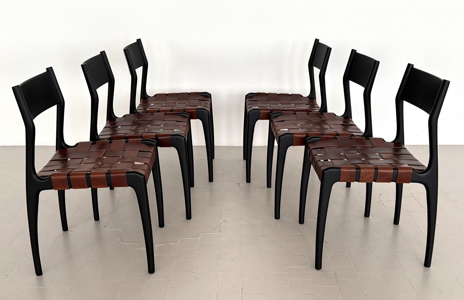 Italian 60s Designer Dining Chairs By Palange And Toffoloni, Set Of 6