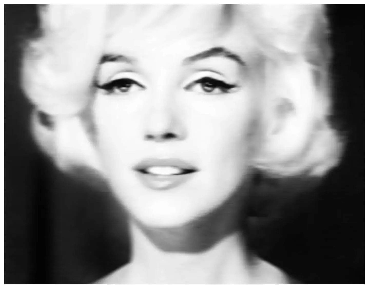 Batik 'Black And White Marilyn' Signed Limited Edition Print Framed In White