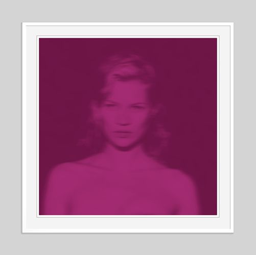 Batik 'Cerise Kate' Signed Limited Edition Print Framed In White photo furniture