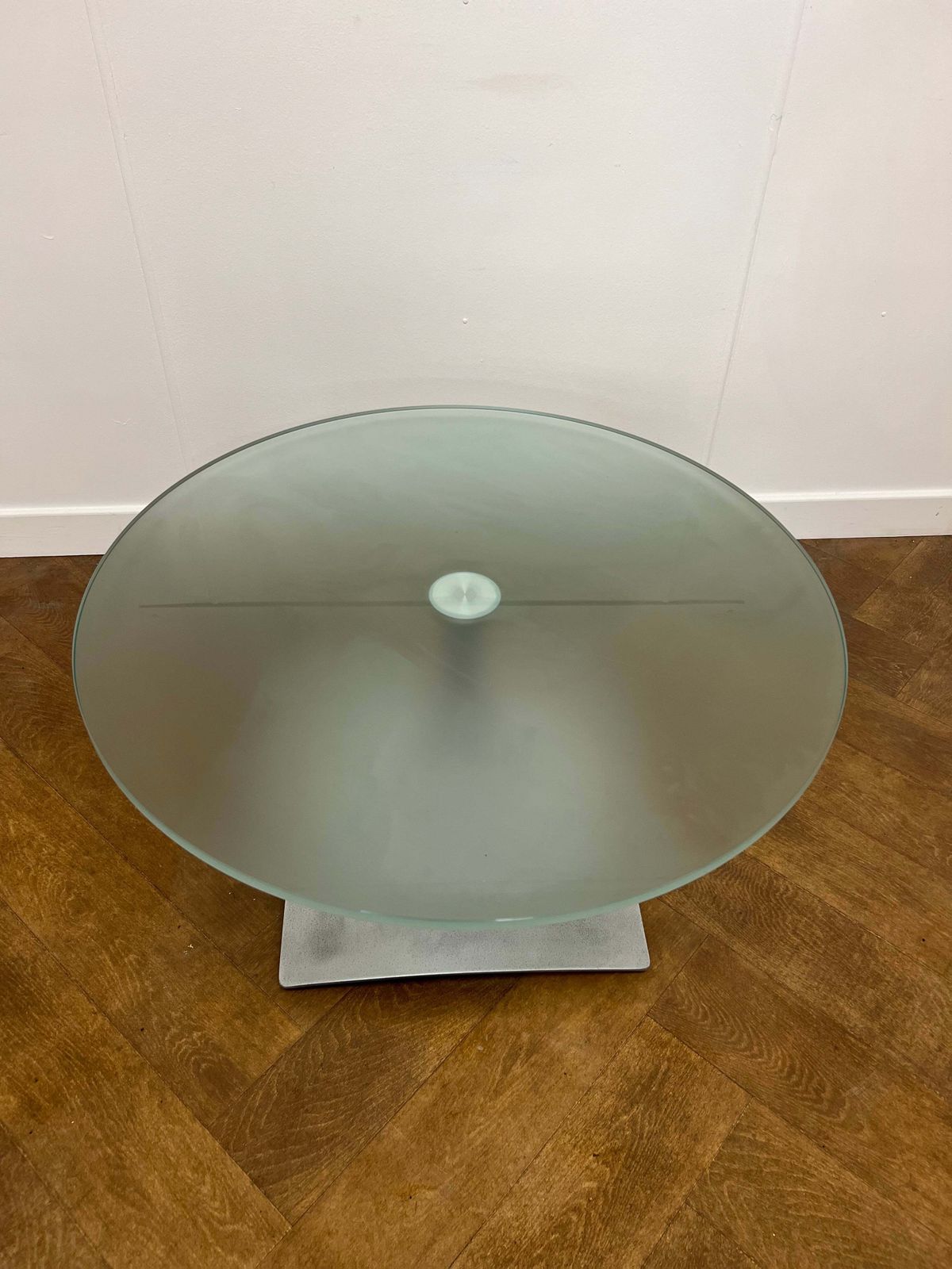 Used Frosted Glass 800mm Diameter Coffee Table photo furniture