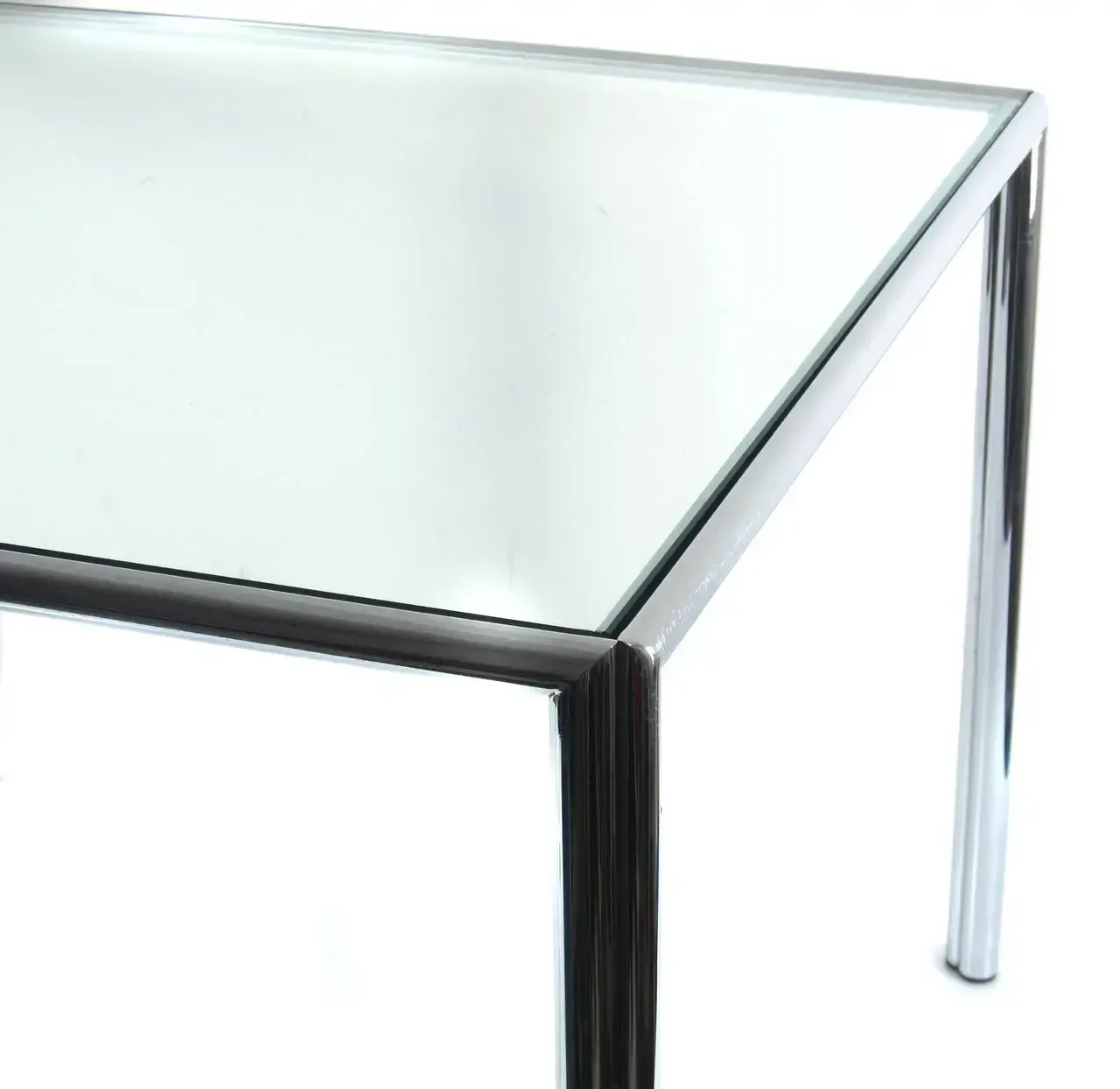 Vintage Chrome And Glass Coffee Side Table | 1960s–80s Modernist Design photo buy